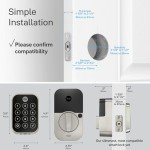 Yale Assure Lock 2 Touch with Wi-Fi and Valdosta Lever- Key-Free in Satin Nickel