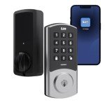 Lio Home Smart Deadbolt Lock with PIN Code Keypad: Passcode Keyless Entry, App Control and Access Management, ANSI-Certified Deadbolt for Front Door, Vacation Rental, or Any othe Share Spaces