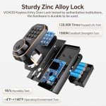 VCHOO Keyless Entry Door Lock with Handle Set, Keypad Door Locks with Lever Handle, Auto-Lock&Anti-Peeping Password Smart Deadbolt Lock for Home Apartment Office Front Door Locks Oil Rubbed Bronze