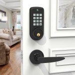 Smart Keypad Door Lock with Handle,Keyless Entry Door Lock for Front Door, Electronic Digital Door Lock,Electronic Keypad Deadbolt Door Lock with Code, Auto Lock,Traditional Key,Easy Installation