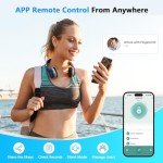 Fingerprint Door Lock, Smart Door knob, Fingerprint Door Knob, Bedroom Door Lock with Code and App, Keypad Keyless Entry Door Lock with Handle for Home Hotel Office Apartment