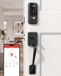 Hornbill Smart Front Door Lock Set, Keyless Entry Door Lock with Handle, Electronic Keypad Deadbolt Lock, Alexa Front Door Handle Set, Digital Lock