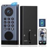 Pothunder WiFi Smart Door Lock with Camera, 5-in-1 Fingerprint Keyless Entry Door Lock, 2K HD Camera, Two-Way Audio, Dual Motion Sensors, App Remote Control, Keypad Code