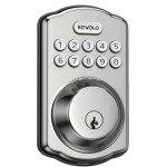 Revolo RE301 Electronic Keypad Deadbolt, Keyless Entry Door Lock, Keyed Entry, Auto Lock, Smart Lock for Front Door, Anti-Peeking Password, Satin Nickel
