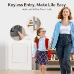 VCHOO Keyless Entry Door Lock with Handle Set, Keypad Door Locks with Lever Handle, Auto-Lock&Anti-Peeping Password Smart Deadbolt Lock for Home Apartment Office Front Door Locks Oil Rubbed Bronze