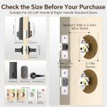 VCHOO Keyless Entry Door Lock with Handle Set, Keypad Door Locks with Lever Handle, Auto-Lock&Anti-Peeping Password Smart Deadbolt Lock for Home Apartment Office Front Door Locks Oil Rubbed Bronze