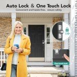 Devo G2 Smart Lock, Fingerprint Keyless Entry Door Lock with Doorbell, Front Door Smart Lock Electronic Deadbolt with App Control, Easy Install No Hub, IP54 Waterproof, Auto-Lock