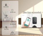 Smart Deadbolt Lock | No App Required or with App When Needed | IP65 Waterproof | Support Gateway and Alexa | Aluminum Alloy | Smart Keyless Entry Door Lock for Front Door | in-App 100 Users Managment