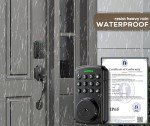 Smart Deadbolt Lock | No App Required or with App When Needed | IP65 Waterproof | Support Gateway and Alexa | Aluminum Alloy | Smart Keyless Entry Door Lock for Front Door | in-App 100 Users Managment