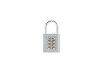 Zarker XB35 8-Digit Push Button Combination Padlock, 4 Digit Locking Mechanism, Gray, 1-Pack
