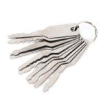 10pcs Stainless Steel Keys Emergency Car Opening Set Locksmith Unlocking Repairing Tools Kit