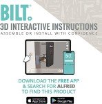 Alfred Touchscreen Smart Keypad Pin Door Lock Combo with Wi-Fi Connect Bridge & Bluetooth (DB1W)