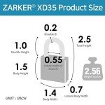 Zarker XD35 Combination Lock, 3-Digit Padlock for School Gym Sports LockerLock, Fence, Toolbox, Case, Hasp Storage (10-Pack, Yellow)