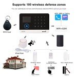 Wireless WiFi GSM Smart Alarm System with Sensors