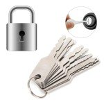 10pcs Stainless Steel Keys Emergency Car Opening Set Locksmith Unlocking Repairing Tools Kit
