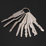 10pcs Stainless Steel Keys Emergency Car Opening Set Locksmith Unlocking Repairing Tools Kit
