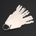 10pcs Stainless Steel Keys Emergency Car Opening Set Locksmith Unlocking Repairing Tools Kit
