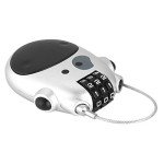 Keenso Combination Lock with Retractable Cable, Padlock with Retractable Cable Anti-Theft Luggage Padlock 3-Digit Security Padlock Bicycle Combination Padlock(Money)