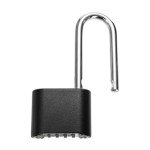 Hiceeden 2 Pack 4 Digit Heavy Duty Combination Lock, 2.5 Inch Long Waterproof Shackle Padlock, Resettable Zinc Alloy Lock for Outdoor, Gate, Fence, School Gym Locker, Black