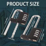 Cabinet Lock, Combination Padlock, Gym Lock, 4.6 inch* 2.54 inch* 0.57 inch, Black, Stainless Steel, Adjustable Shackle Lock, U Shape Lock for Cabinet, Outdoor, School, Gym, lockers, Fences, RiNTREE