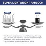 MEINUOKA 1 Pack Aluminum Combination Lock, 3 Digit Locker Lock, Silver Outdoor Waterproof Padlock for School Gym, Sports, Gate, Fence(1.18 Inch Wide)