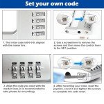 Lawnize Combination Padlock,Zinc Alloy,Long Shackle,Cabinet Lock,School,Bike,Gym,Sports lockers,Fences,Gate Lock, Adjustable Shackle,Tool case,Pool Lock.