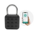 HIFAM Combination Lock, 6 Digit Codes Padlock, Little Locker Lock with Bluetooth App Control for Gym School Locker, Suitcase, Luggage, Black