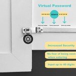 Decruil Smart Padlock for Outdoor Gate, Bluetooth Digital Padlock with Code, Electronic APP Control Lock for Gate, Locker, Fence