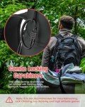 Combination Locks, Heavy Duty Carabiner Clips, Ultra Large D-Shaped Code Combo Lock for Looped Bike Security Cable Lock, Helmet Lock, Bike Lock, Fence Lock, Travel Case Lock (1, Black)