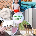 Wisetail Fingerprint Padlock, Smart Rechargeable Locker Lock for School Gym, Keyless Biometric Thumbprint Outdoor Cable Padlock for Backpack/Suitcase/Luggage-Green