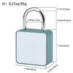 NBYT DIY Stickers, Painted Combination Lock, Create Your own Personalized Padlocks, Suitable for Travel suitcases, Bags, Backpacks, lockers
