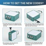 NBYT DIY Stickers, Painted Combination Lock, Create Your own Personalized Padlocks, Suitable for Travel suitcases, Bags, Backpacks, lockers