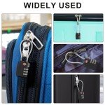 1Pcs Luggage Locks 3 Digit Travel Combination Locks Portable Small Combination Padlocks Zinc Alloy Suitcase Locks for Travel Bag Suitcase Lockers Backpack,Black