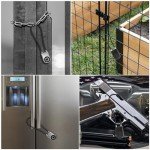 Fingerprint Cable Lock, Dhiedas Lock with Fingerprint Bluetooth APP, 6" Long Shackle Keyless Biometric Waterproof Smart Outdoor Padlock for Gate Fence Gym Fridge Helmet Yard