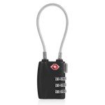 1Pcs Luggage Locks 3 Digit Travel Combination Locks Portable Small Combination Padlocks Zinc Alloy Suitcase Locks for Travel Bag Suitcase Lockers Backpack,Black