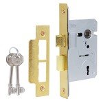 DIDA® 3 Lever Polished Brass Mortice Lock 75mm