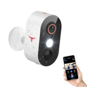 Novaquill Security Cameras Wireless Outdoor, 1080P Battery Powered WiFi Surveillance, Indoor Home Camera with 2-Way Audio, AI Human Detection, Color Night Vision, Cloud Storage, Live View (1 Pack)