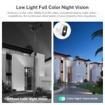 Novaquill Security Cameras Wireless Outdoor, 1080P Battery Powered WiFi Surveillance, Indoor Home Camera with 2-Way Audio, AI Human Detection, Color Night Vision, Cloud Storage, Live View (1 Pack)