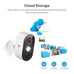 Novaquill Security Cameras Wireless Outdoor, 1080P Battery Powered WiFi Surveillance, Indoor Home Camera with 2-Way Audio, AI Human Detection, Color Night Vision, Cloud Storage, Live View (1 Pack)