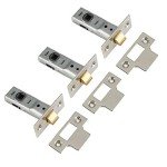 Yale 2.5-Inch Mortice Latches - Chrome Finish (3 Pack)