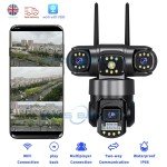 3-Lens Wireless Outdoor HD Security Camera