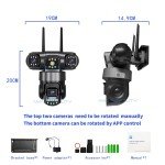 3-Lens Wireless Outdoor HD Security Camera