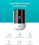 Voger Wireless Outdoor Security Camera with Rechargeable Battery