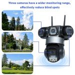 3-Lens Wireless Outdoor HD Security Camera