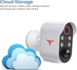 Wireless 1080P Outdoor Security Camera with Battery