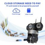 3-Lens Wireless Outdoor HD Security Camera