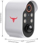 Wireless 1080P Outdoor Security Camera with Battery