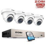 ZOSI 1080P 8CH Home Security Camera System