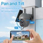 ANRAN Solar-Powered 360° Wireless Security Camera