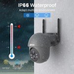 ANRAN Solar-Powered 360° Wireless Security Camera